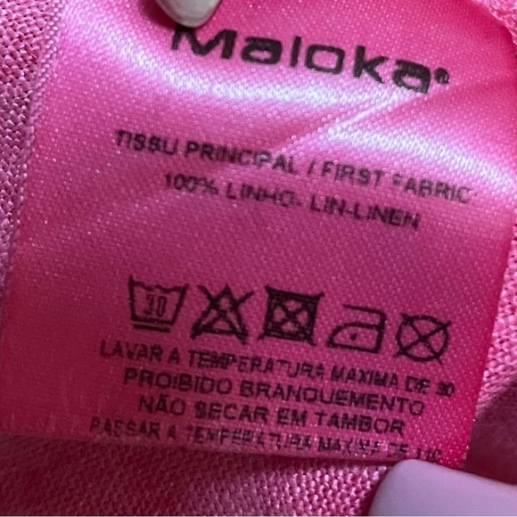 MALOKA: Frills & Thrills High Waisted Linen Shorts, Size M - Picture 11 of 13